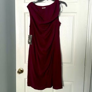 Burgundy dress